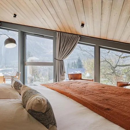 בקתה Le Murger De Luxe 240m2 6 Ch Vue Mtblanc Sauna
